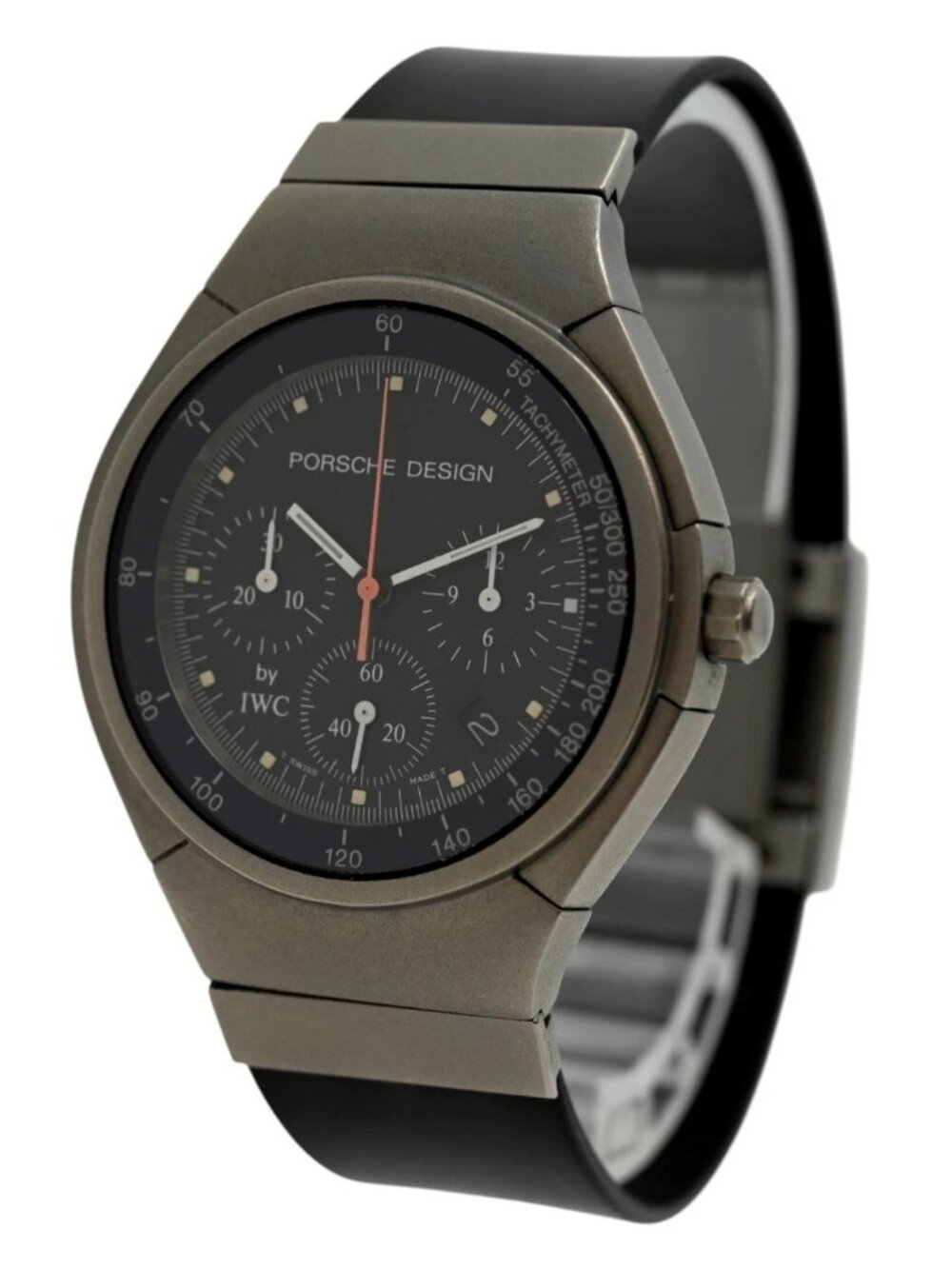 Porsche Design by IWC 36mm Men's Chronograph Titanium Quartz Watch- Ref: 3732!